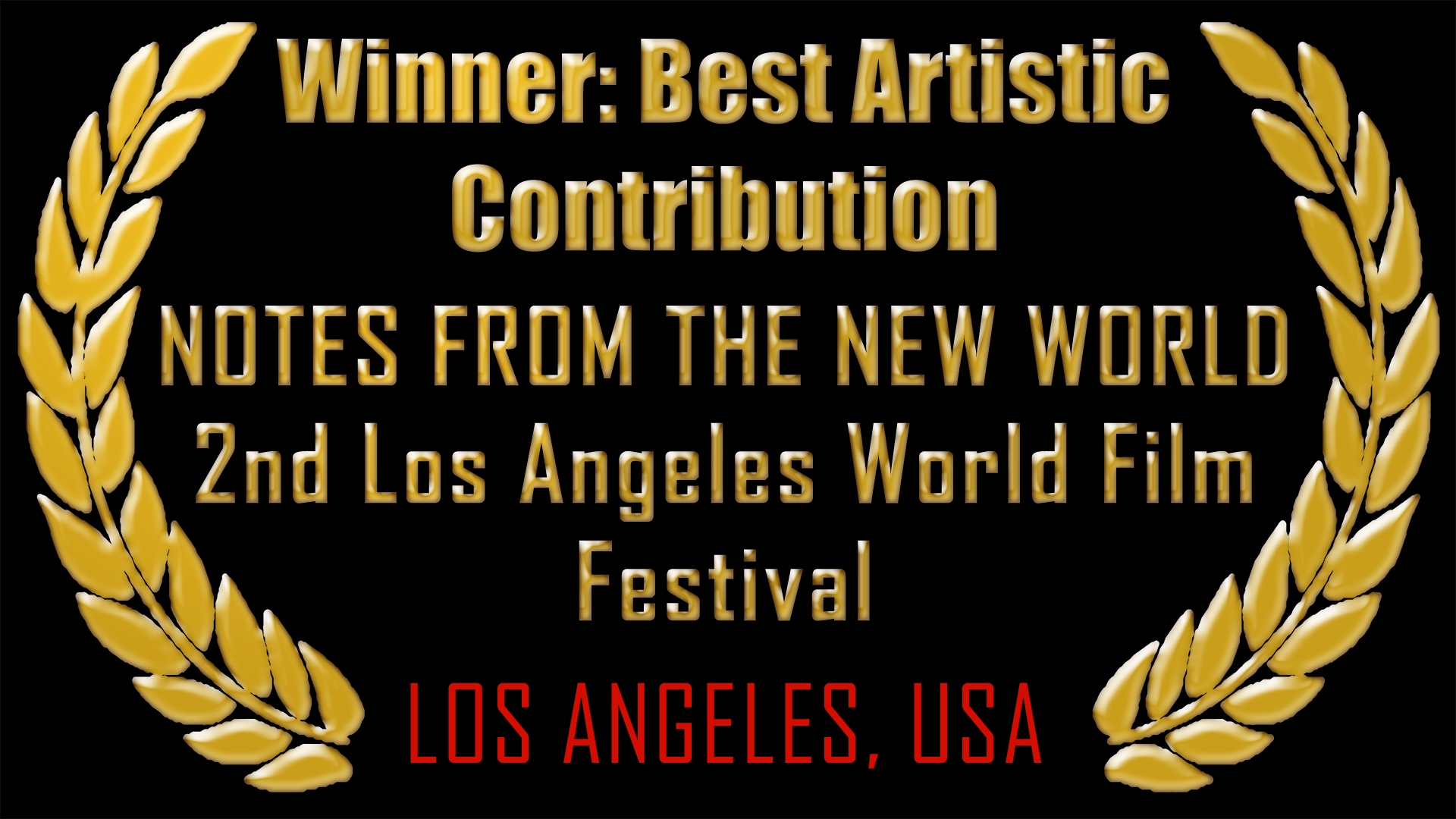Best Artistic Contribution, Los Angeles